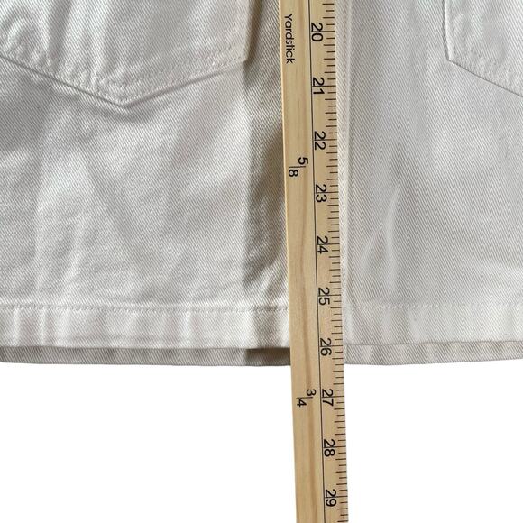 Volcom White Overall Front Zip Teen Mini Dress Skirt Jumper Summer Medium NWT - Picture 12 of 16